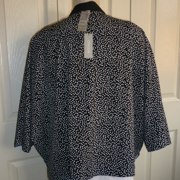 CHICO’S Reversible  Cocoon Ruana Wrap - Picture 14 of 16